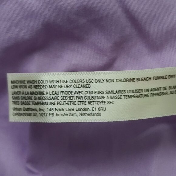 Free People Have A Thing For You Mini Dress M Purple Ruffles Boho Flirty NWOT - Picture 7 of 8